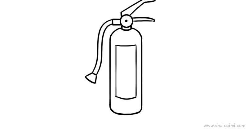 灭火器儿童画怎么画 灭火器简笔画好看