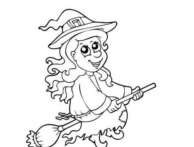 女巫简笔画图片大全 女巫简笔画图片大全大图