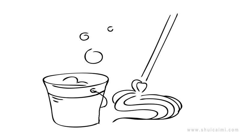 拖把简笔画怎么画 拖把简笔画好看