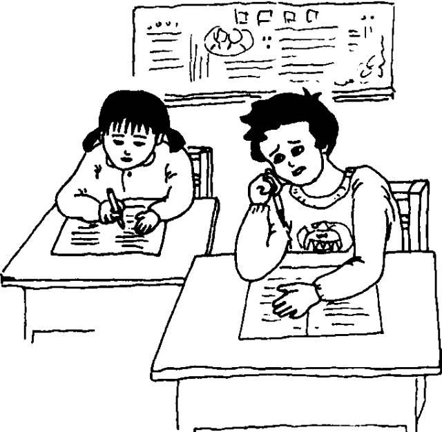 高三学生简笔画图片 高三学生简笔画图片大全集