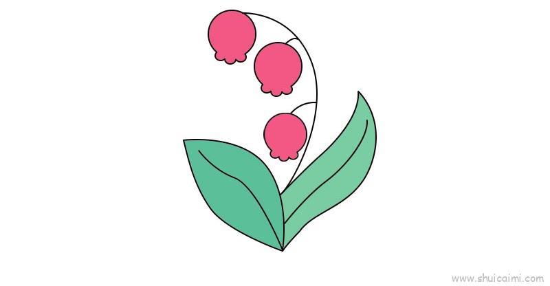 铃兰花教程儿童画怎么画 铃兰花教程简笔画步骤