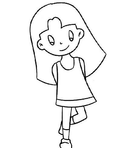 小孩的简笔画图片大全 小孩的简笔画图片大全可爱女孩