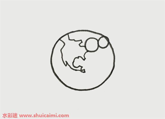 地球怎么画 地球简笔画简单易画彩色