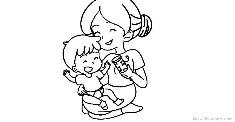 妈妈儿童画怎么画 妈妈简笔画图片大全