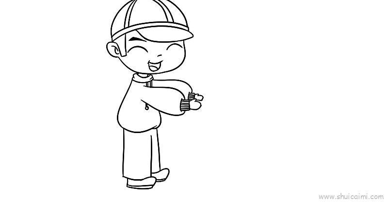 帮助残疾人儿童画怎么画 帮助残疾人简笔画简单又好看