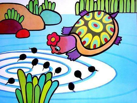 蝌蚪的简笔画图片大全 蝌蚪简笔画图片大全彩色