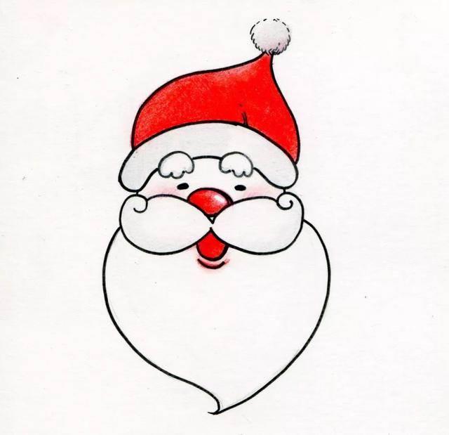 圣诞老人简笔画 圣诞老人简笔画可爱