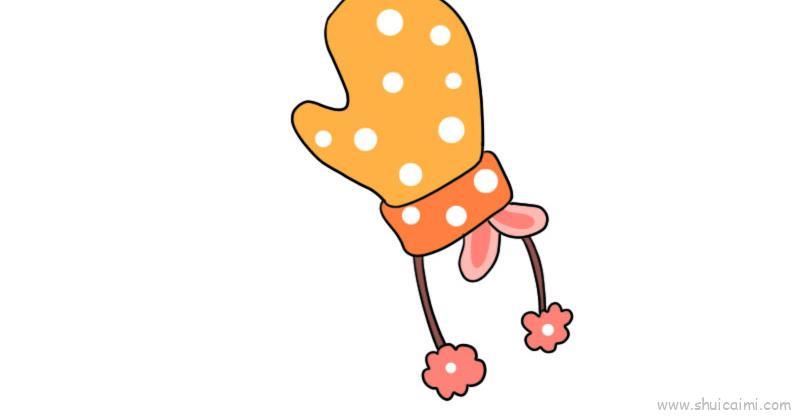 手套儿童画怎么画 手套简笔画画法