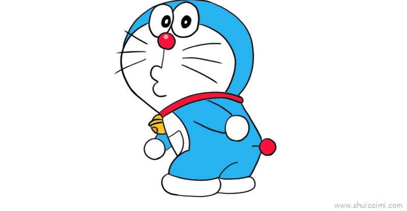 叮当猫儿童画怎么画 叮当猫简笔画步骤