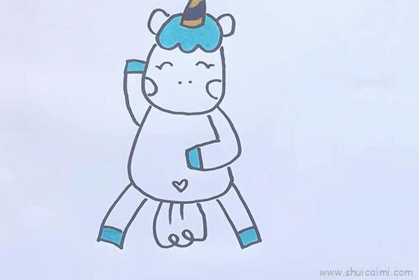 独角兽儿童画怎么画 独角兽简笔画好看