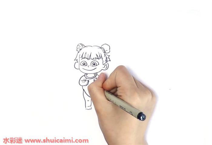 哪吒怎么画 哪吒简笔画步骤