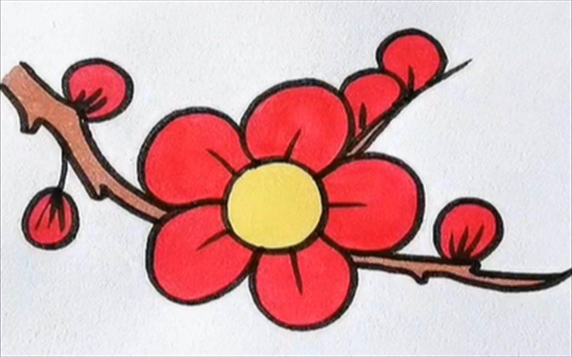 梅花图片简笔画手绘 梅花图片简笔画手绘儿童画