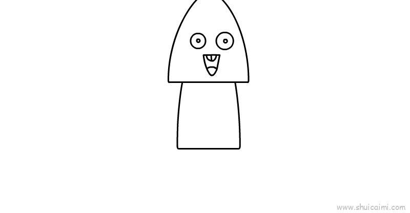 鱿鱼儿童画怎么画 鱿鱼简笔画顺序