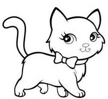 花猫简笔画 花猫简笔画彩色