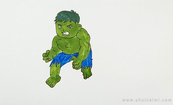 绿巨人简笔画怎么画 绿巨人简笔画简单又好看