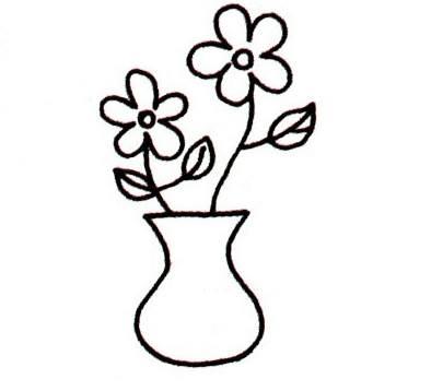 花瓶简笔画图片大全 幼儿园花瓶简笔画图片大全