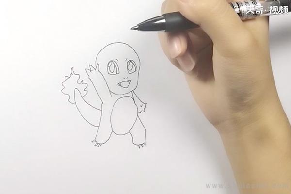 小火龙简笔画怎么画 小火龙简笔画好看