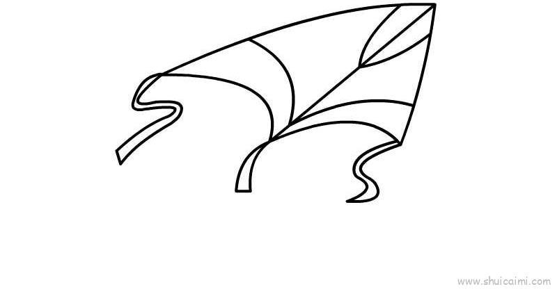 随风飘扬儿童画怎么画 随风飘扬简笔画步骤