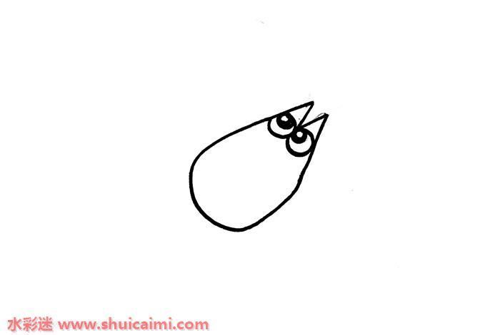 儿童画小虾怎么画 小虾简笔画图片彩色