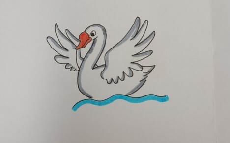 天鹅简笔画 天鹅简笔画简单又漂亮