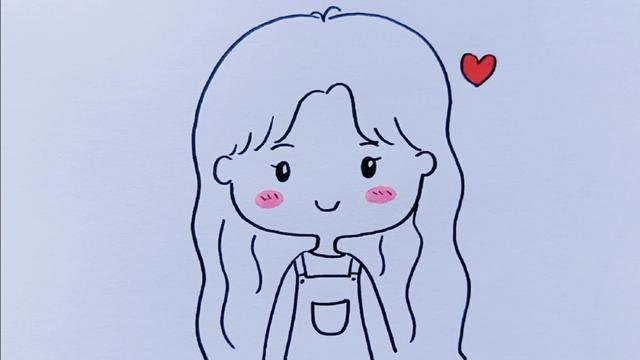 女孩简笔画 女孩简笔画扎马尾