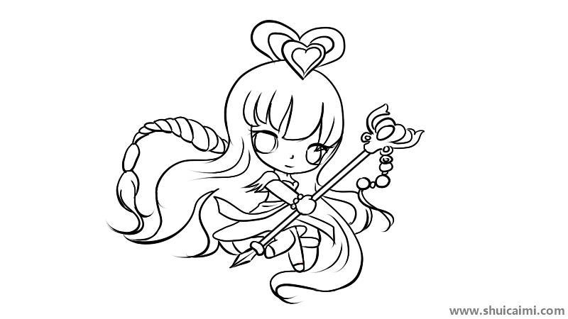 7个叶罗丽仙子王默简笔画怎么画 7个叶罗丽仙子王默简笔画画法