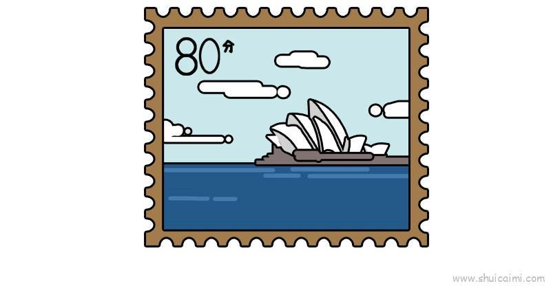邮票儿童画怎么画 邮票简笔画图片大全