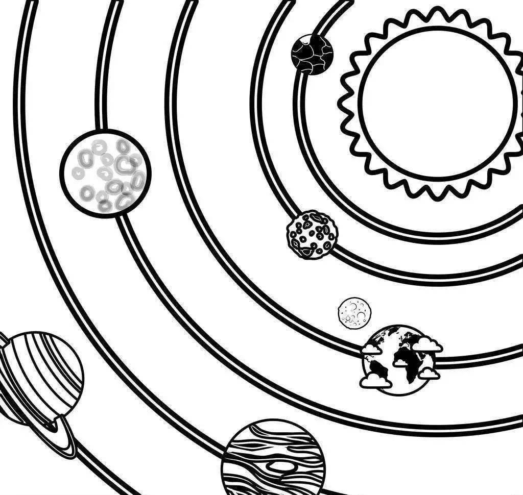 星球简笔画图片大全 星球简笔画图片大全彩色