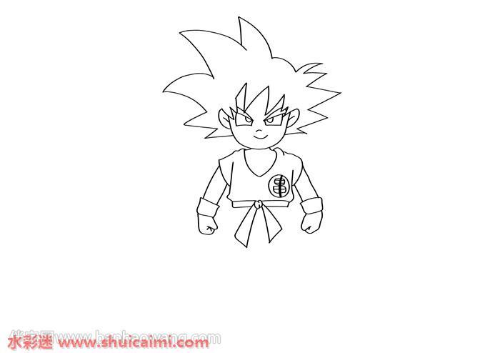 七龙珠孙悟空怎么画 七龙珠孙悟空简笔画图片大全