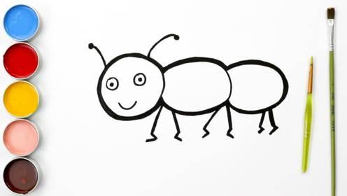 蚂蚁简笔画 蚂蚁简笔画简单可爱