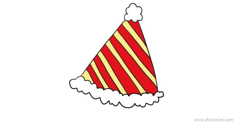 圣诞帽儿童画怎么画 圣诞帽简笔画简单