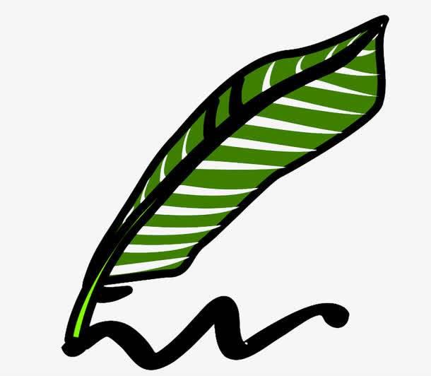 鹅毛笔简笔画大全教程 鹅毛笔的简笔画