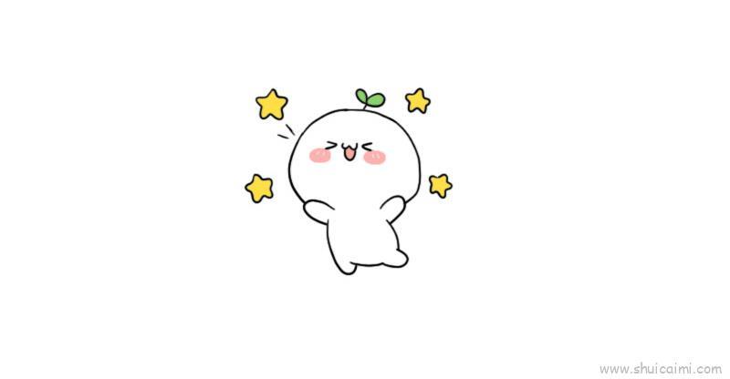 长颜草团子儿童画怎么画 长颜草团子简笔画图片大全