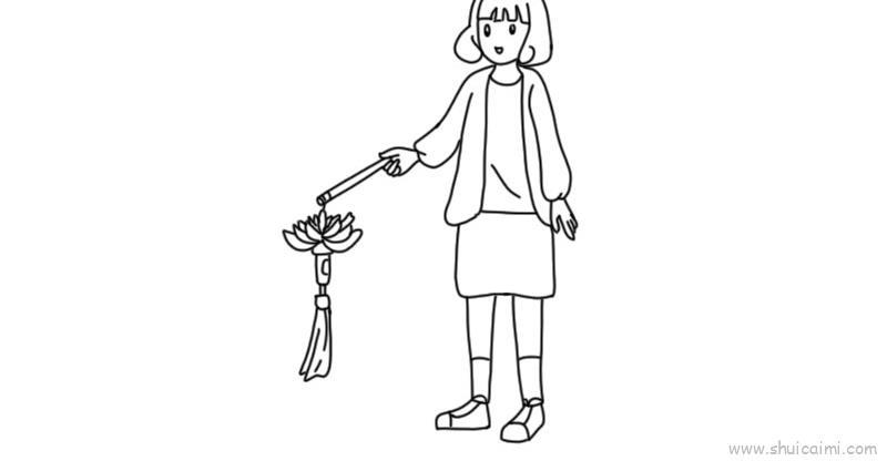 元宵提花灯儿童画怎么画 元宵提花灯简笔画画法