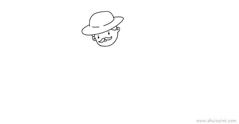 农名种地儿童画怎么画 农名种地简笔画绘画教程