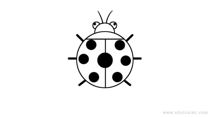 七星瓢虫简笔画怎么画 七星瓢虫简笔画步骤