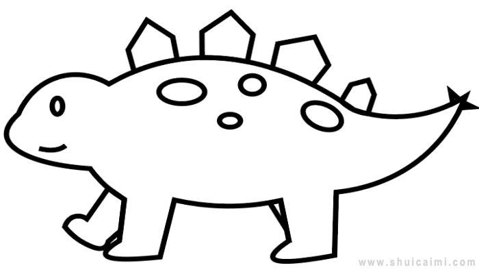 剑龙简笔画怎么画 剑龙简笔画简单