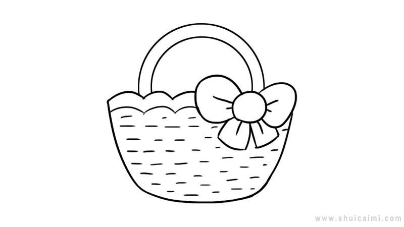 篮子简笔画怎么画 篮子简笔画步骤