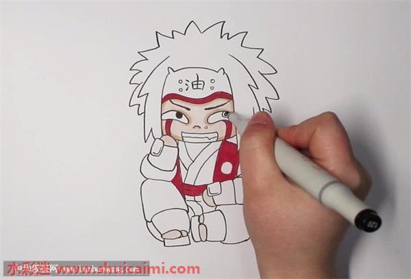 火影忍者自来也怎么画 火影忍者自来也简笔画画法