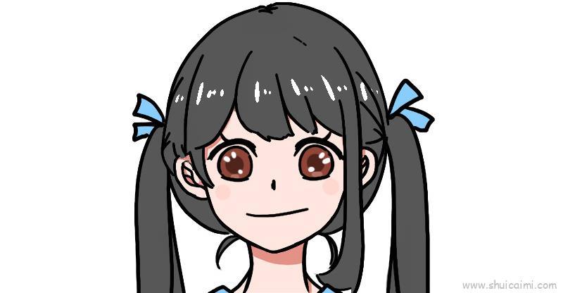 女生头像儿童画怎么画 女生头像简笔画顺序