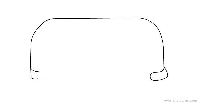公共汽车儿童画怎么画 公共汽车简笔画图片大全