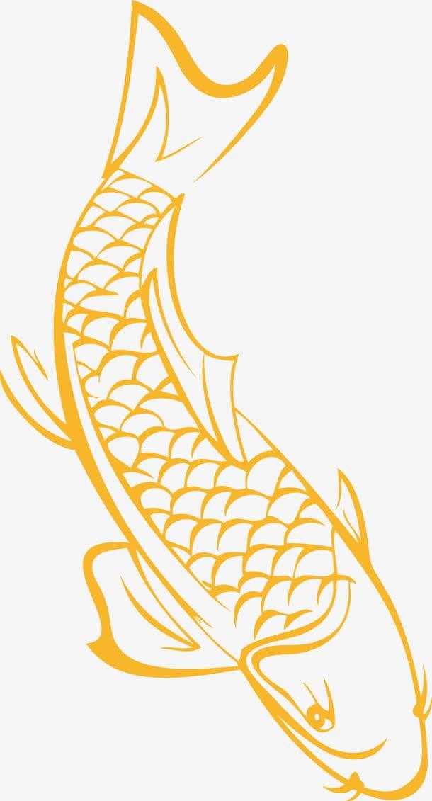 鲤鱼简笔画 鲤鱼简笔画简单又漂亮