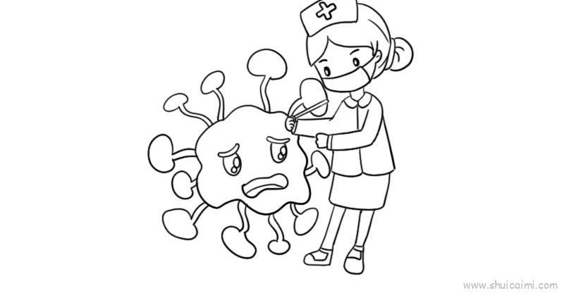 疫情防控儿童画怎么画 疫情防控简笔画好看