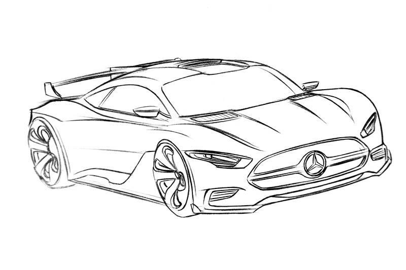 跑车简笔画 跑车简笔画儿童画