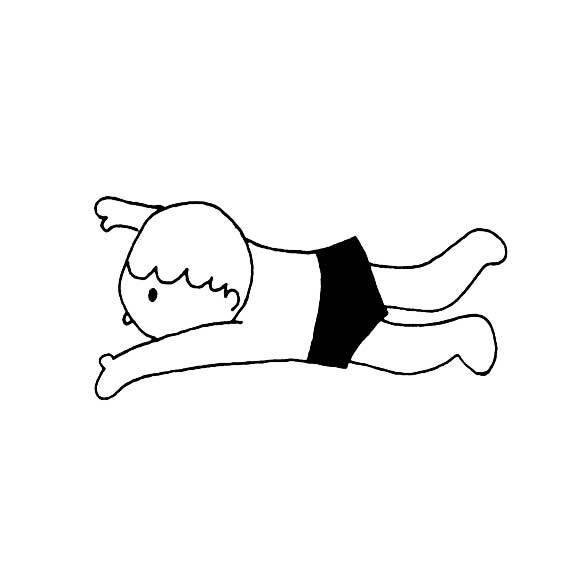 游泳简笔画 游泳简笔画图片大全