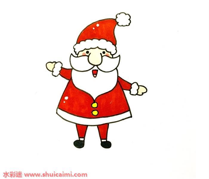圣诞老人怎么画 圣诞老人简笔画画法