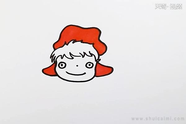 波妞简笔画怎么画 波妞简笔画图片大全
