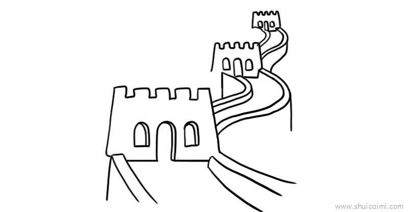 长城儿童画怎么画 长城简笔画简单又好看