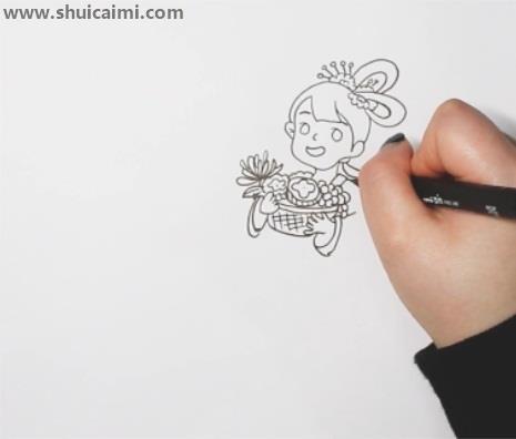 嫦娥简笔画怎么画 嫦娥简笔画简单