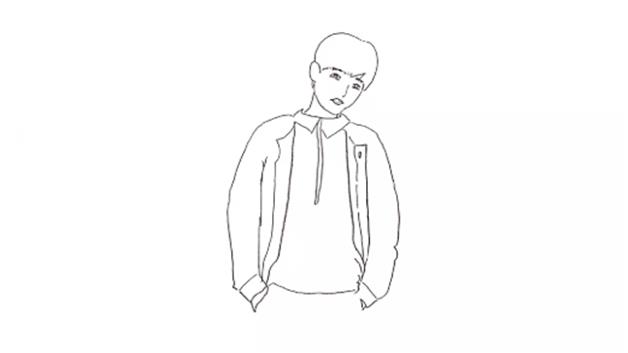 王俊凯的简笔画怎么画 王俊凯简笔画图片大全